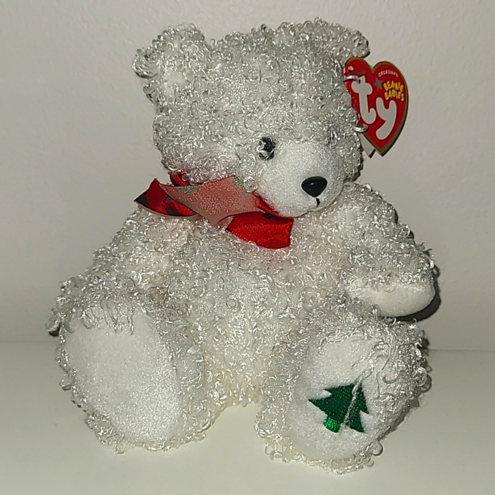 Beanie babies Christmas bear